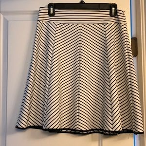 Black and White A-line skirt